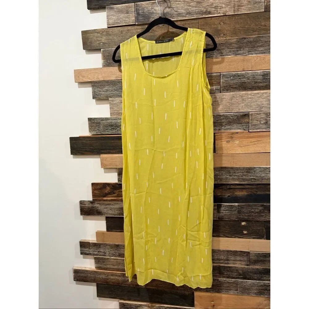 Gudrun Sjoden sheer dress tunic pockets size Large
